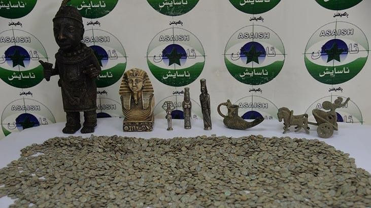 Irak'ta 5 bin adet sikke ve 7 tarihi eser ele geçirildi