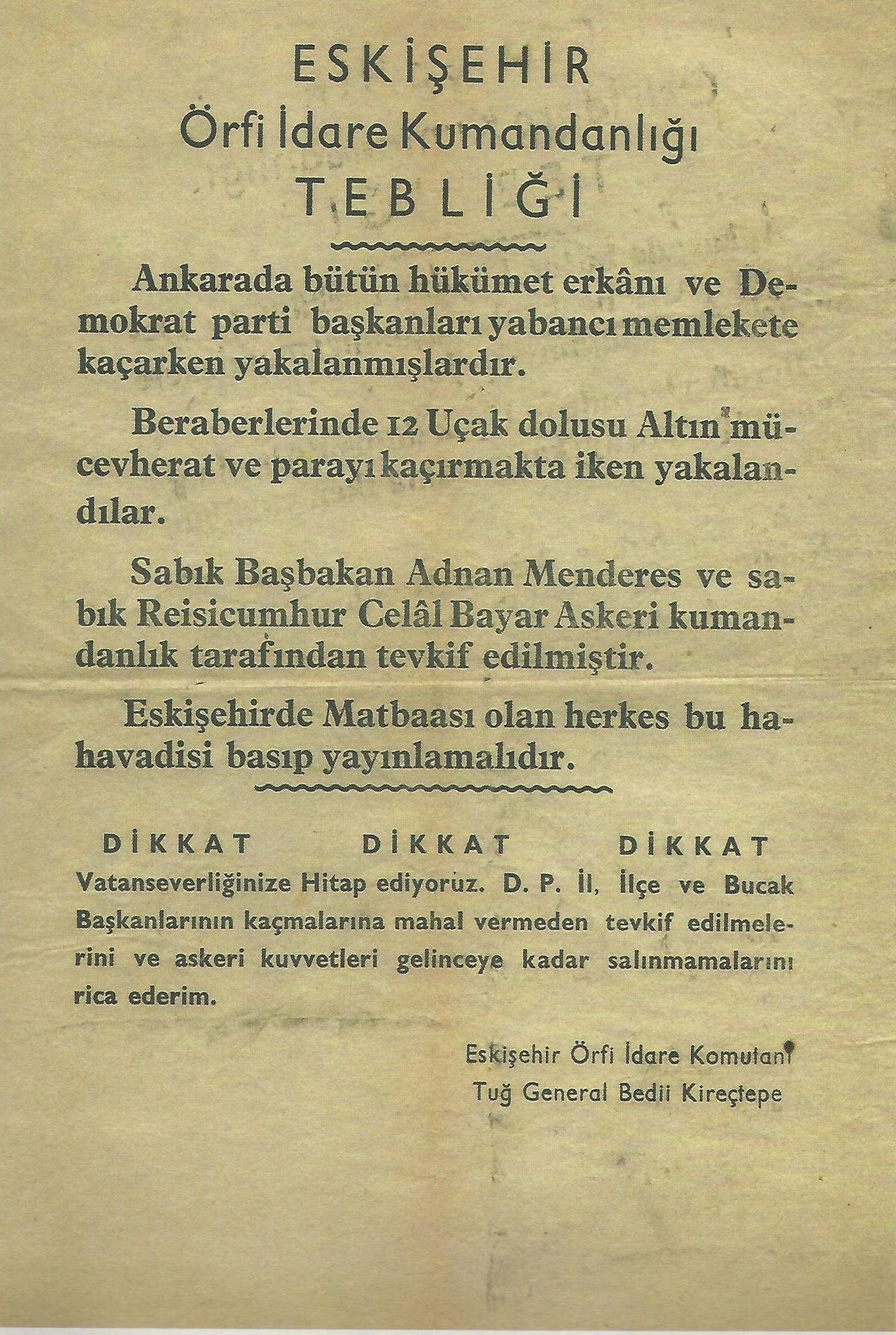 27 Mayıs 1960 darbesinin arşivi 60'ıncı yılında gün yüzüne çıktı!