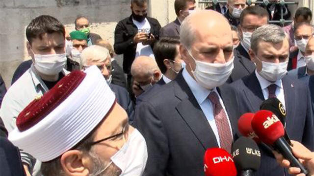  AK Parti Genel Başkanvekili Numan Kurtulmuş'tan cami çıkışı açıklamalar