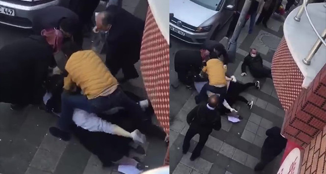 İstanbul'da ekmek kuyruğunda inanılmaz kavga!