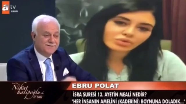 Ebru Polat, Nihat Hatipoğlu'na soru sordu