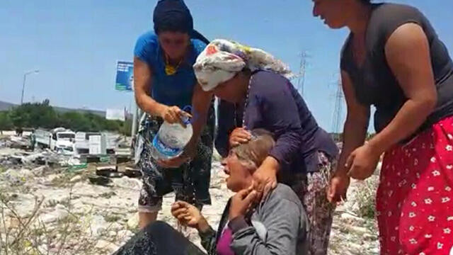 Romanların çadırları kaldırıldı: ''Çoluk çocuk perişanız''