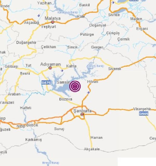 Şanlıurfa'da 4,1 büyüklüğünde deprem - Resim : 1