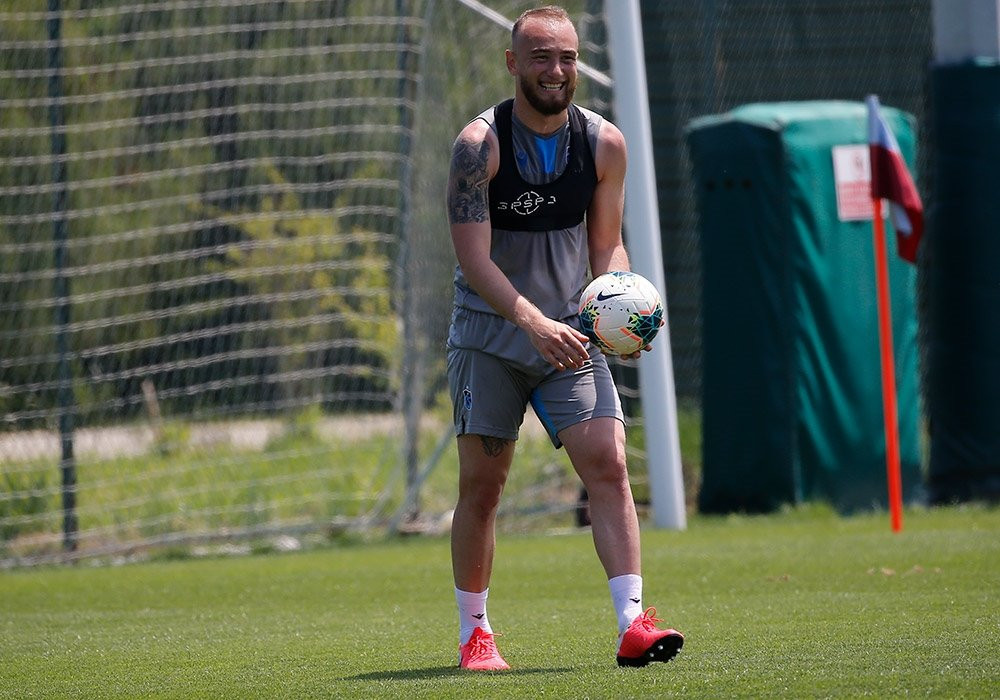 Trabzonspor'dan neşeli idman!