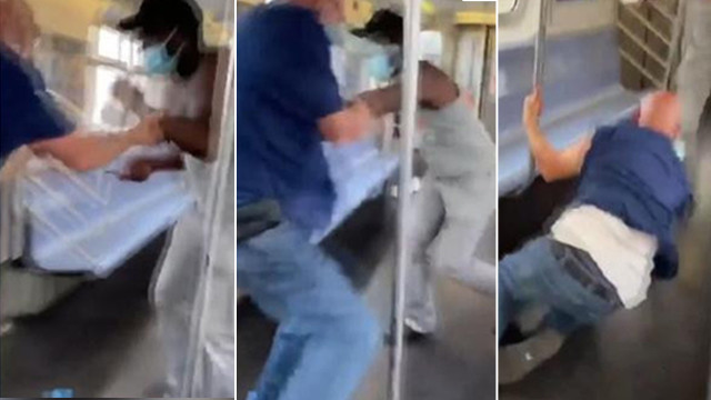 Metroda dehşet! Önüne gelene bıçakla saldırdı