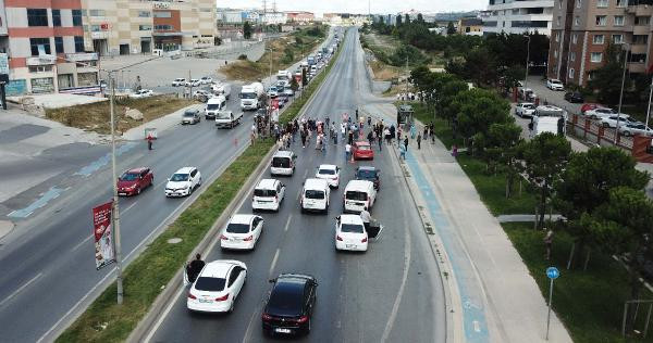Ölüm yolunda protesto! Mahalleli yolu kapattı
