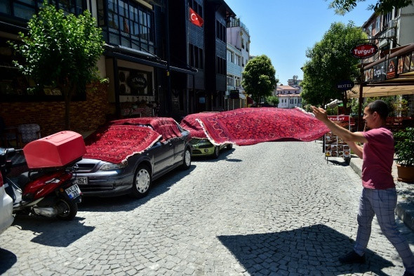 Sultanahmet esnafından koronavirüs için ilginç tedbir