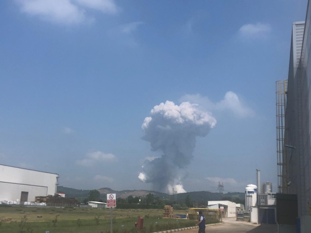 Sakarya'da havai fişek fabrikasındaki patlamadan yeni görüntü