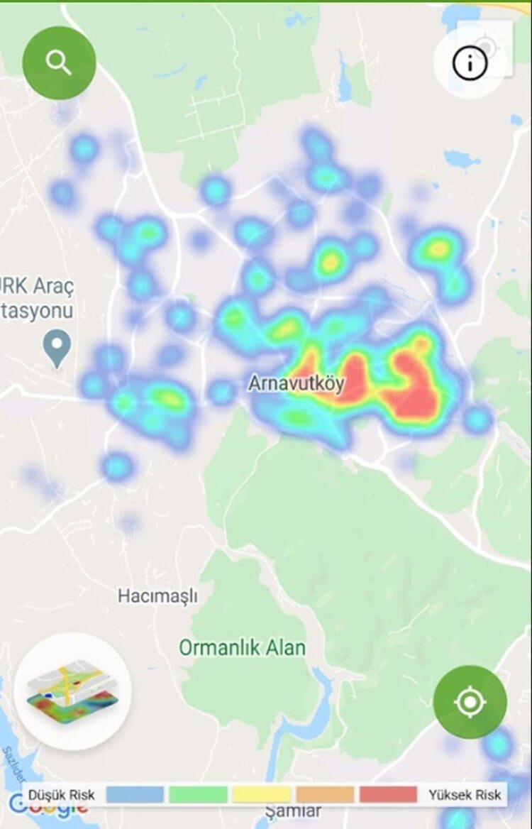 İşte İstanbul'un koronavirüs risk haritası