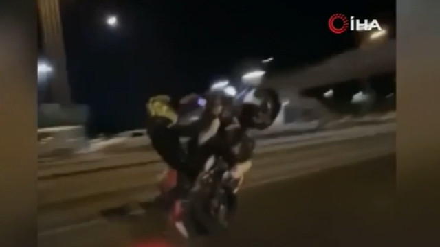 İstanbul'da motosikletli maganda terörü kameralara böyle yansıdı