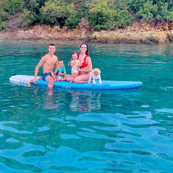 Muslera ve eşi Patricia Callero'nun tatil pozları Instagram'ı salladı