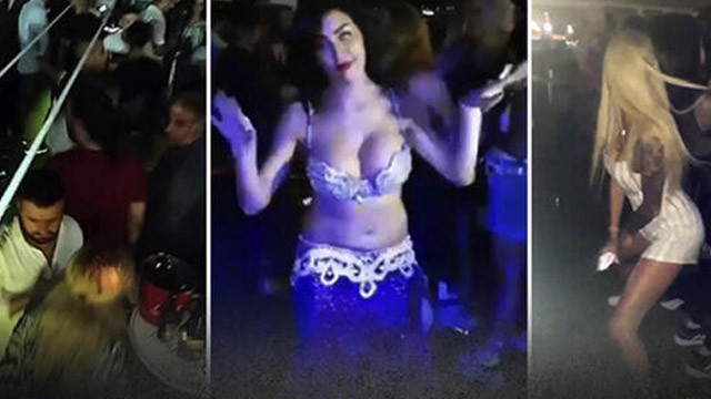 İstanbul Boğazı’nda sosyal mesafesiz, ''dansözlü'' yat partisi
