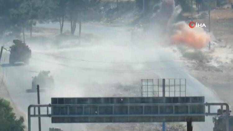 Suriye'de Türk askeri aracı yakınında patlama