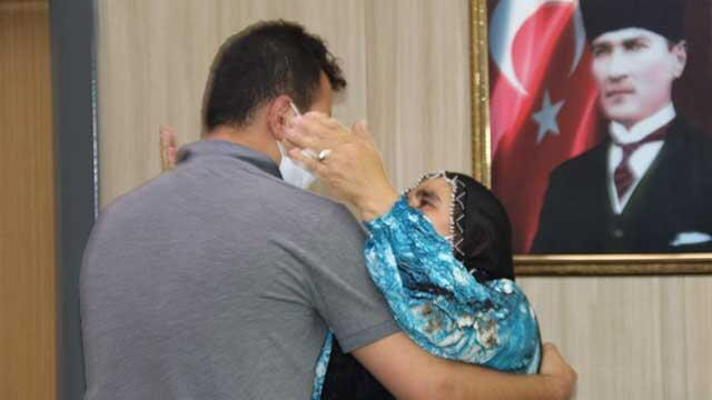 Mardin'de ikna çalışmaları sayesinde bir aile daha evladına kavuştu