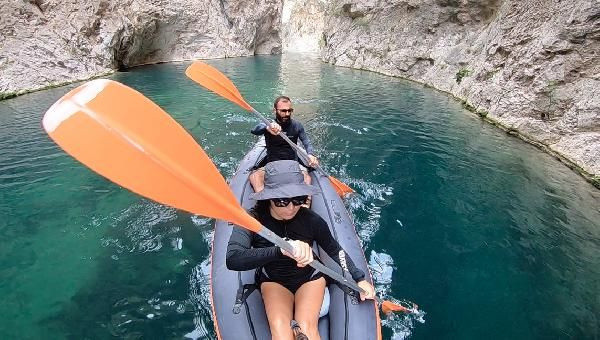 Antalya'nın saklı cennetinde kano keyfi