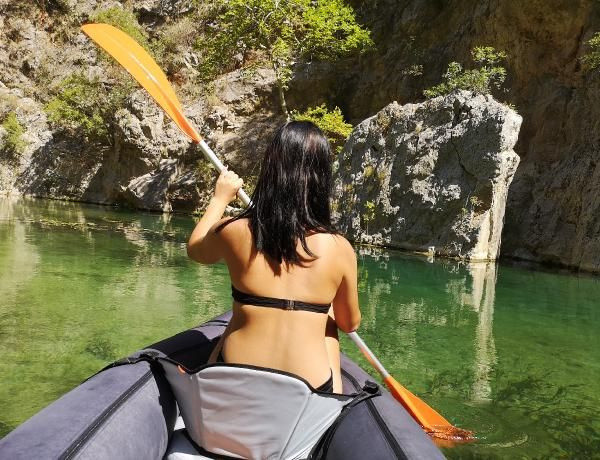 Antalya'nın saklı cennetinde kano keyfi