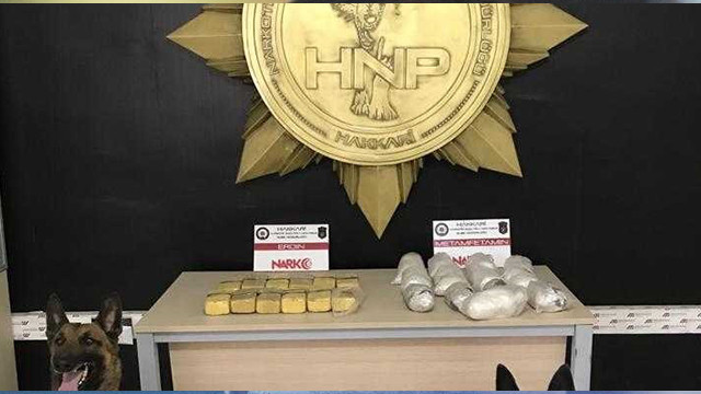 Yüksekova'da 12 kilo 800 gram uyuşturucu ele geçirildi
