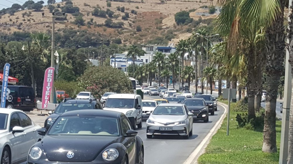 Bodrum'dan kaçış! 20 dakikada 2 kilometre