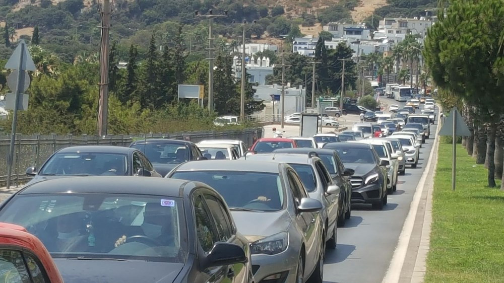 Bodrum'dan kaçış! 20 dakikada 2 kilometre