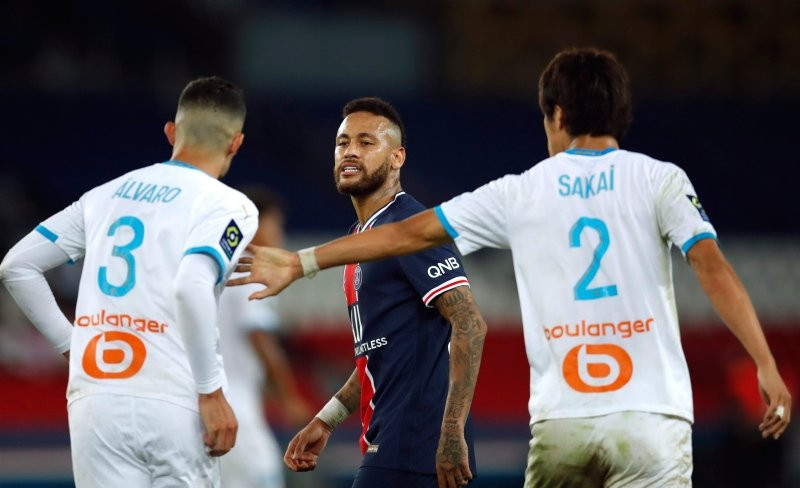 PSG - Marsilya maçında tam 5 kırmızı kart...