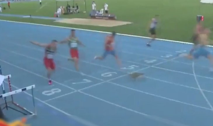 İstanbul'daki atletizm yarışında sürpriz ''koşucu''
