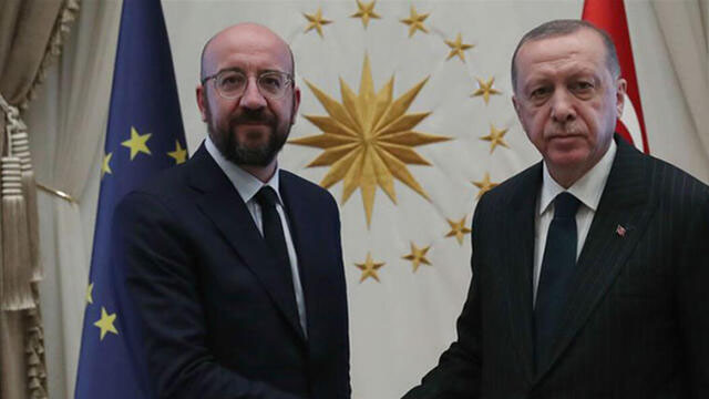 Cumhurbaşkanı Erdoğan AB Konseyi Başkanı ile görüştü