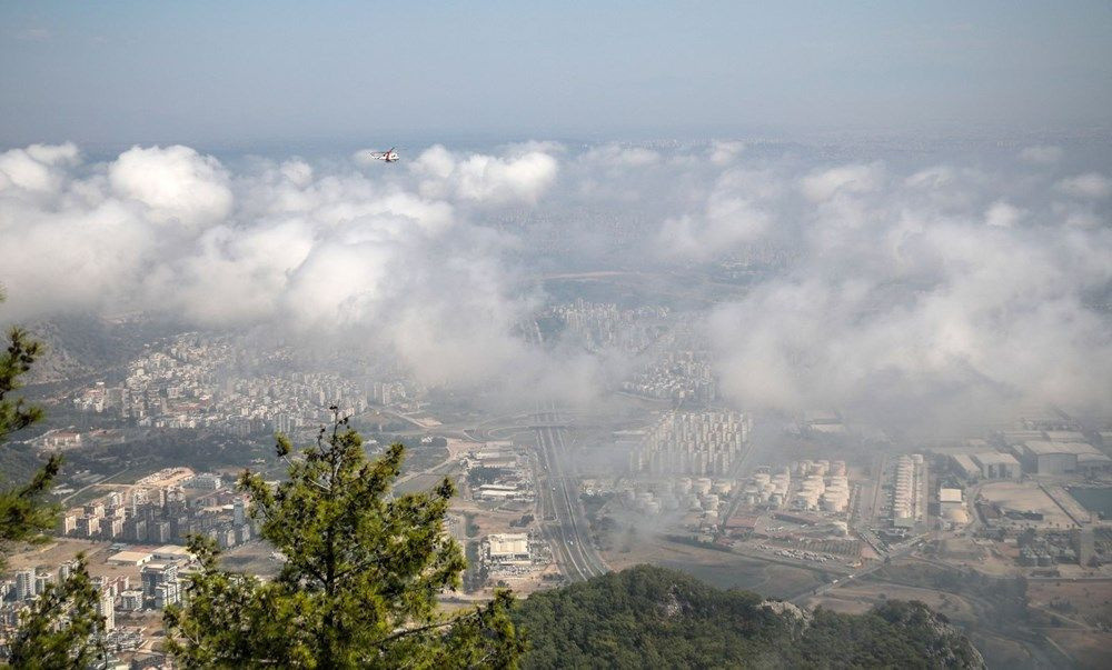 Antalya'da nem bulutları gökyüzünü kapladı