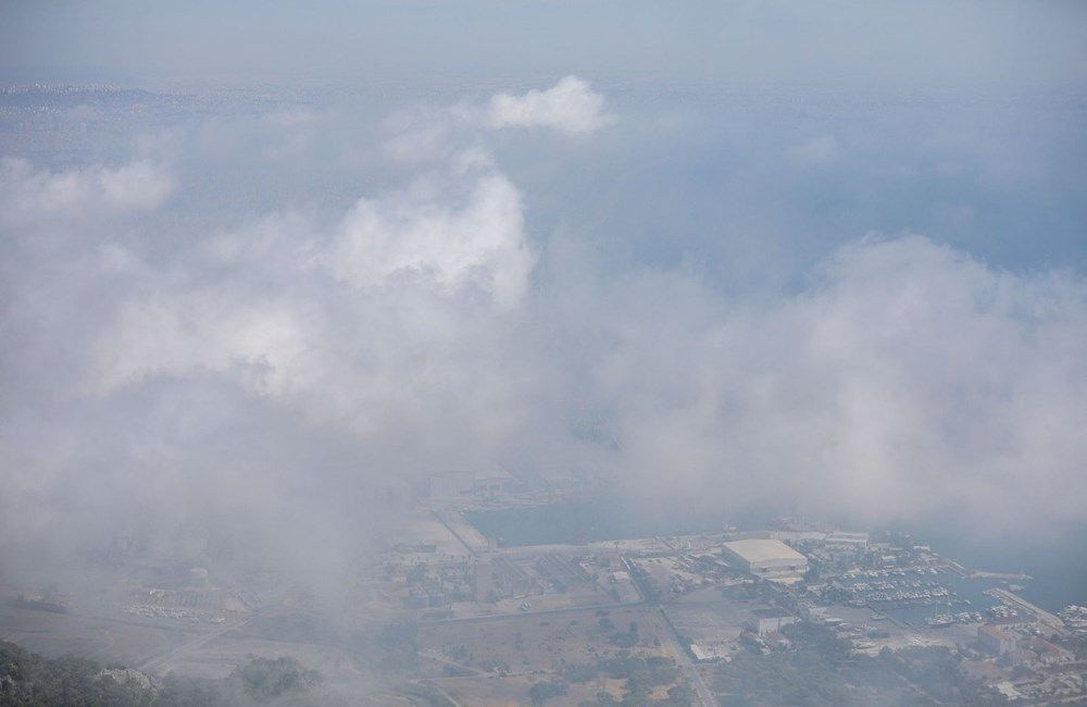 Antalya'da nem bulutları gökyüzünü kapladı