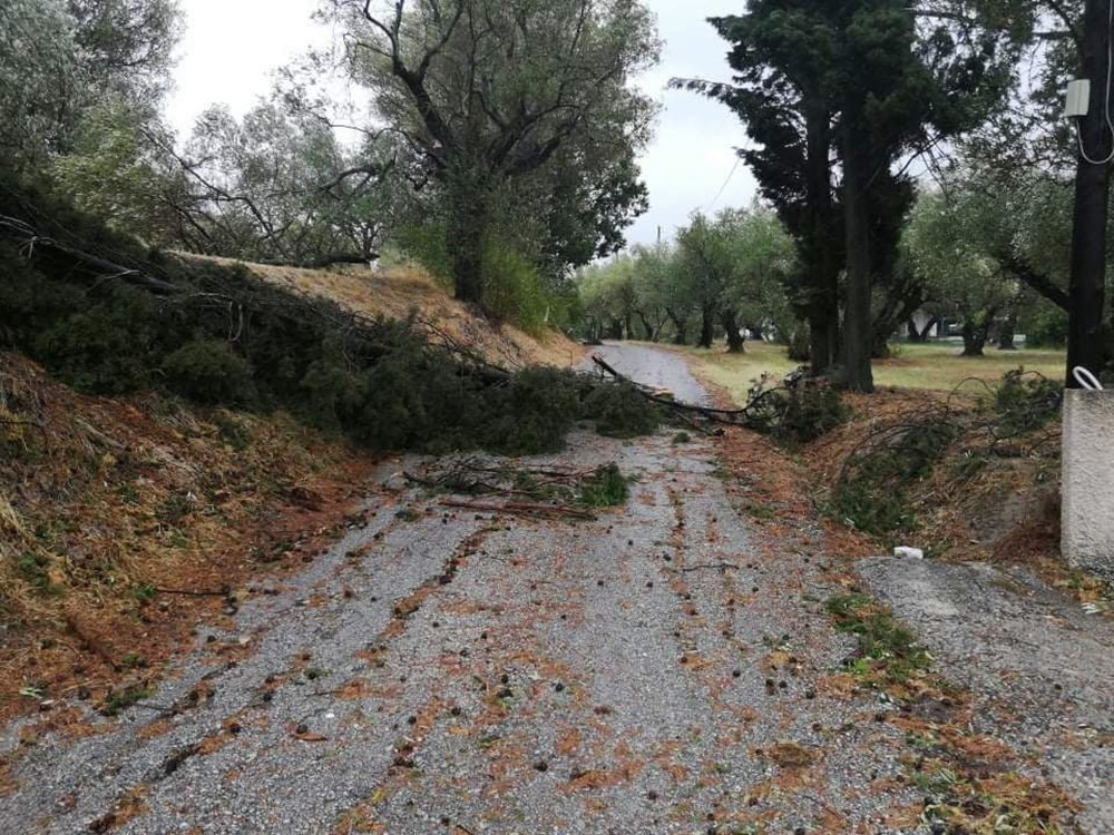 Nadir görülen tropik fırtına, Yunan adasını vurdu