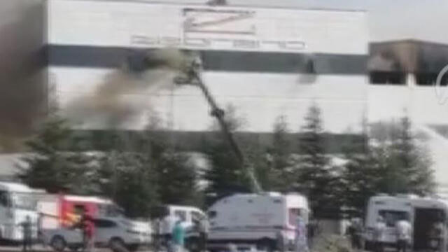Ankara'da mobilya fabrikasında patlama