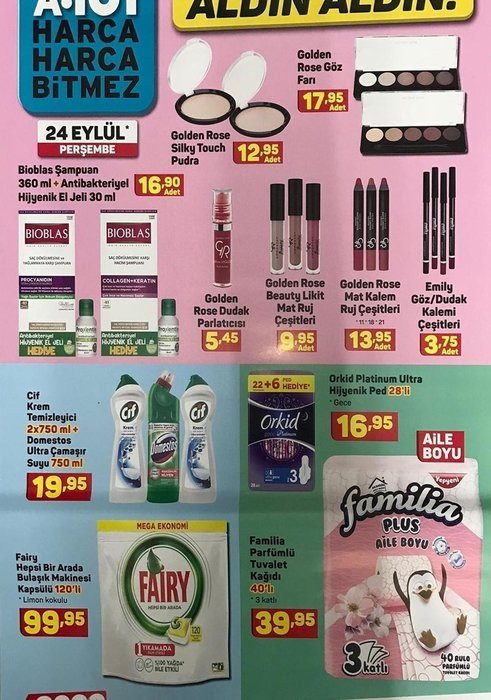 A101 24 Eylül aktüel ürünler kataloğu