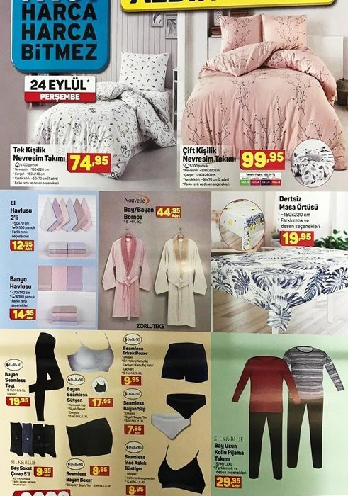 A101 24 Eylül aktüel ürünler kataloğu