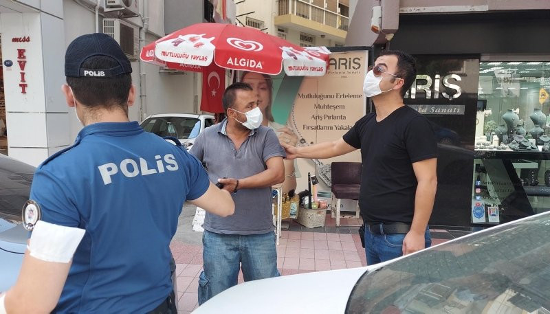 Değnekçi terörü kamerada!