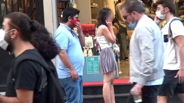 İstiklal Caddesi'nde genç kadına güpegündüz taciz!