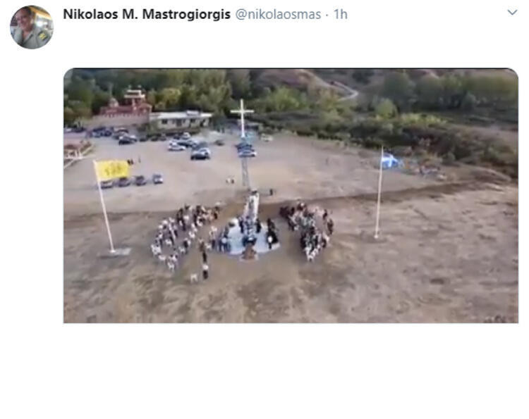 Meriç Nehri sınırına dikilen ''dev haç'' gerilim yarattı