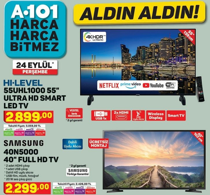 A101 24 Eylül 2020 aktüel ürünler kataloğu