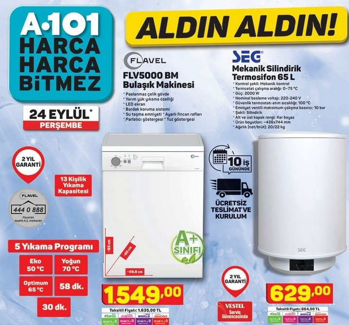 A101 24 Eylül 2020 aktüel ürünler kataloğu