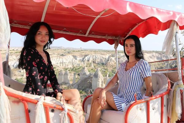 Kapadokya'yı mankenler bastı