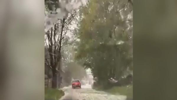 Eylül ayında kar yağdı