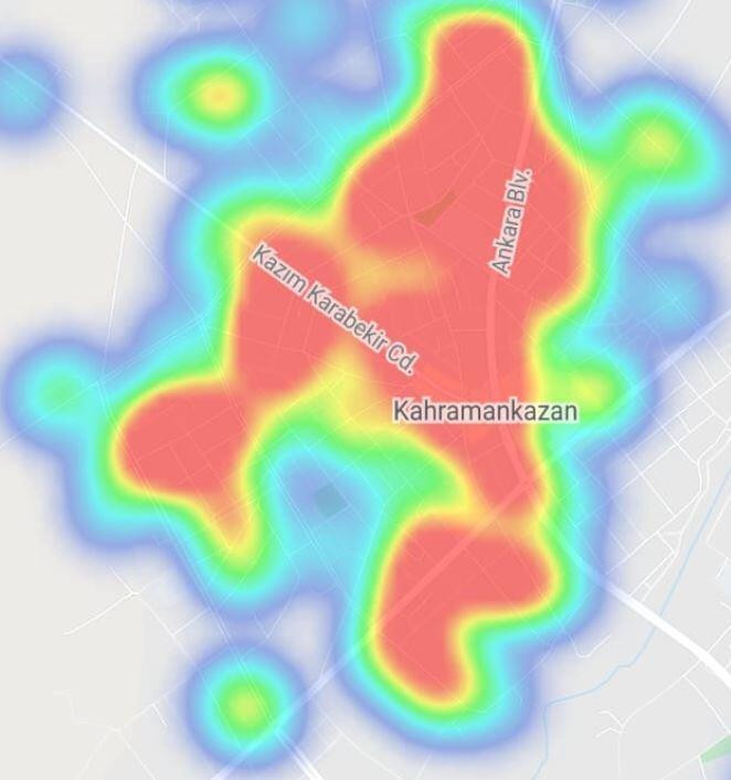 Covid-19'un da yeni başkenti Ankara'da ilçelerin risk haritaları