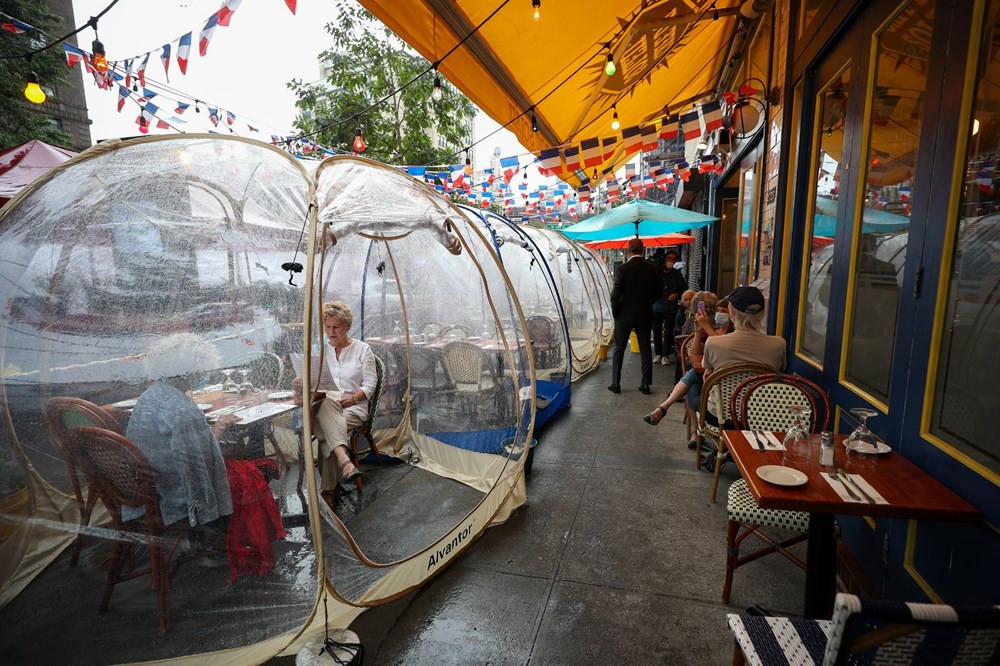 Restoranlarda yeni konsept: Sosyal mesafe balonu