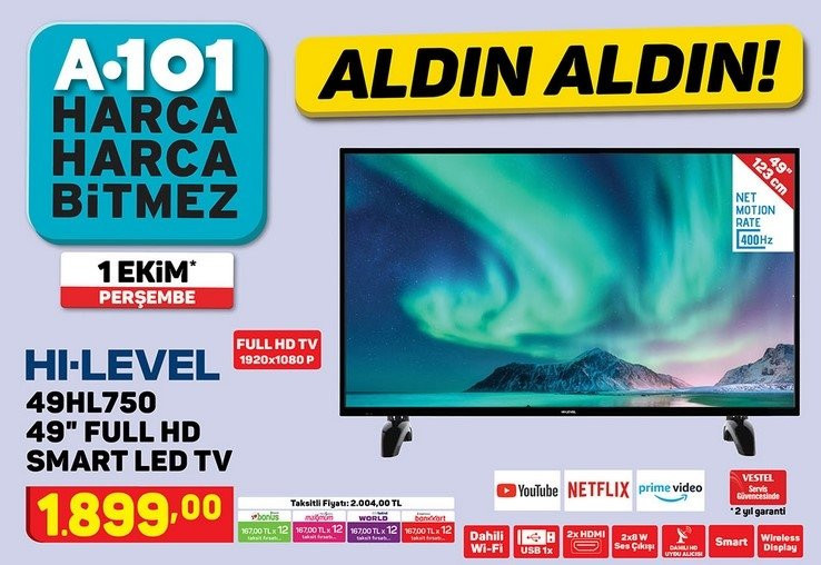 A101 1 Ekim aktüel ürünler kataloğu