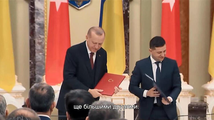 Ukrayna liderinden Erdoğan'lı yılbaşı kutlaması