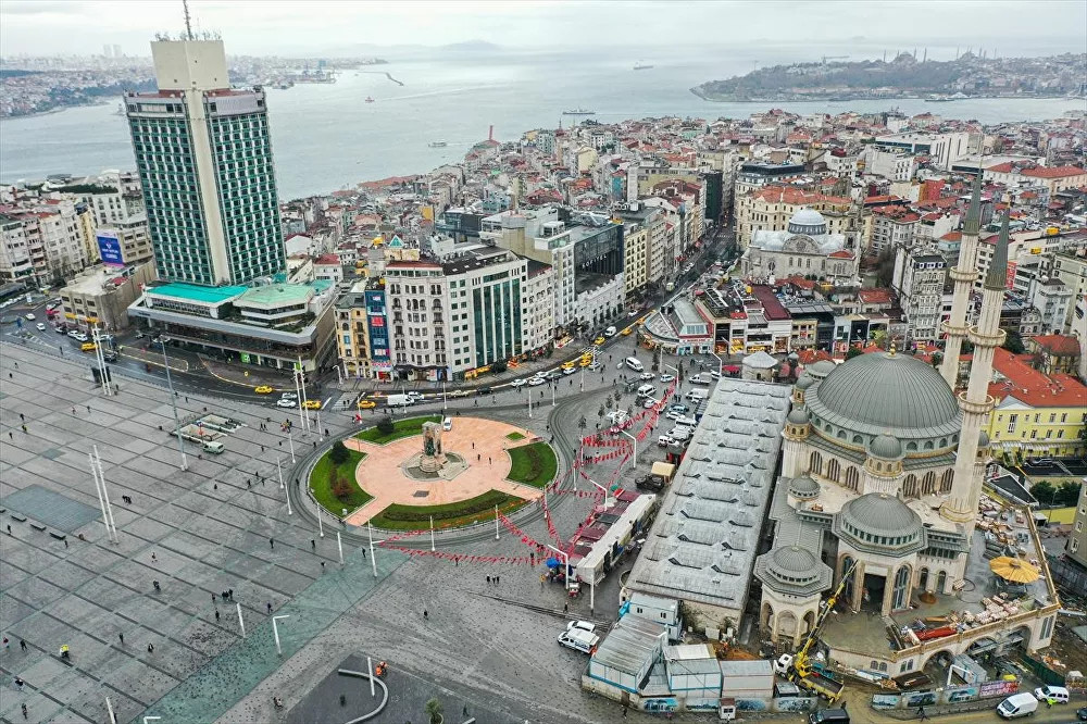 Taksim Camisi'nin genel inşaatında sona gelindi