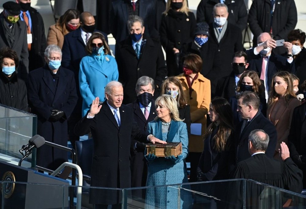 Joe Biden'ın yemin törenine damga vuran fotoğraf - Resim: 3