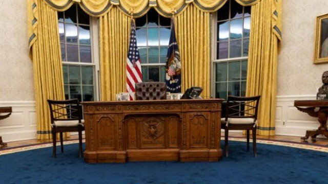 Biden'ın göreve gelmesi sonrası Oval Ofis'te dikkat çeken değişiklik