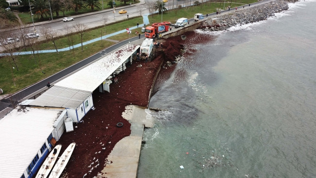 İstanbul'da Caddebostan Sahili kırmızıya büründü - Resim: 2