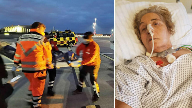 Almanya'da yanlış tedavi kurbanı oldu, ambulans uçakla getirildi