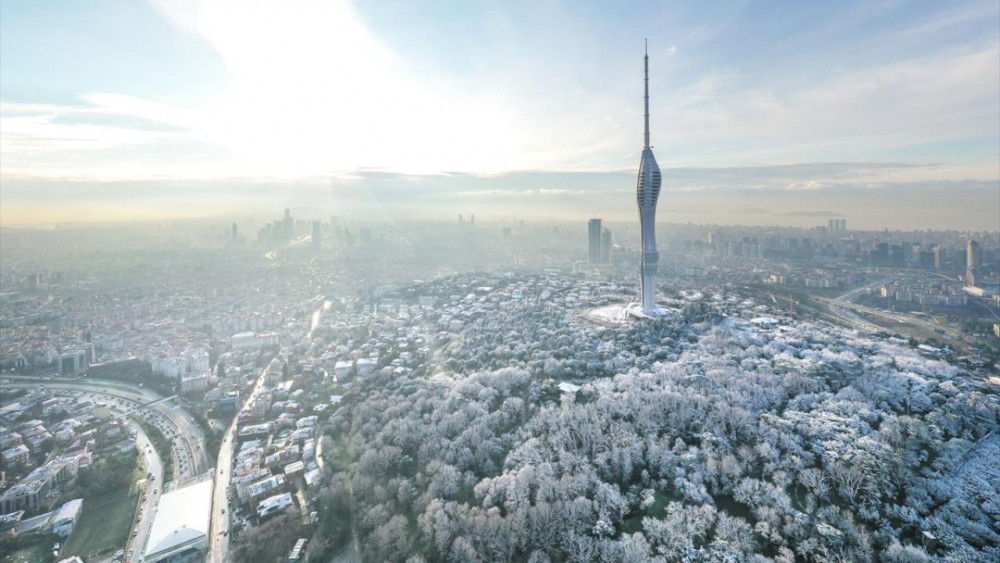 İstanbul'un ''çatısı'' Çamlıca bembeyaz! - Resim: 1