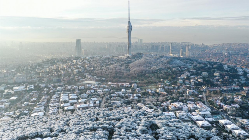 İstanbul'un ''çatısı'' Çamlıca bembeyaz! - Resim: 4